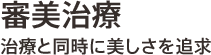 審美治療 治療と同時に美しさを追求